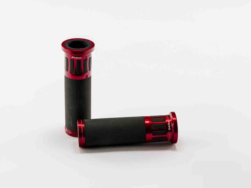 Puig Hi-Tech Racing Hand Grips 123mm Red 5922O