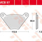 Trw All Round Sintered Metal Brake Pads For Harley FXE 1340 1974-1984 MCB97