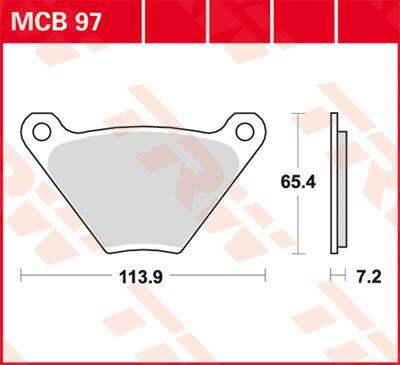 Trw All Round Sintered Metal Brake Pads For Harley FXE 1340 1974-1984 MCB97