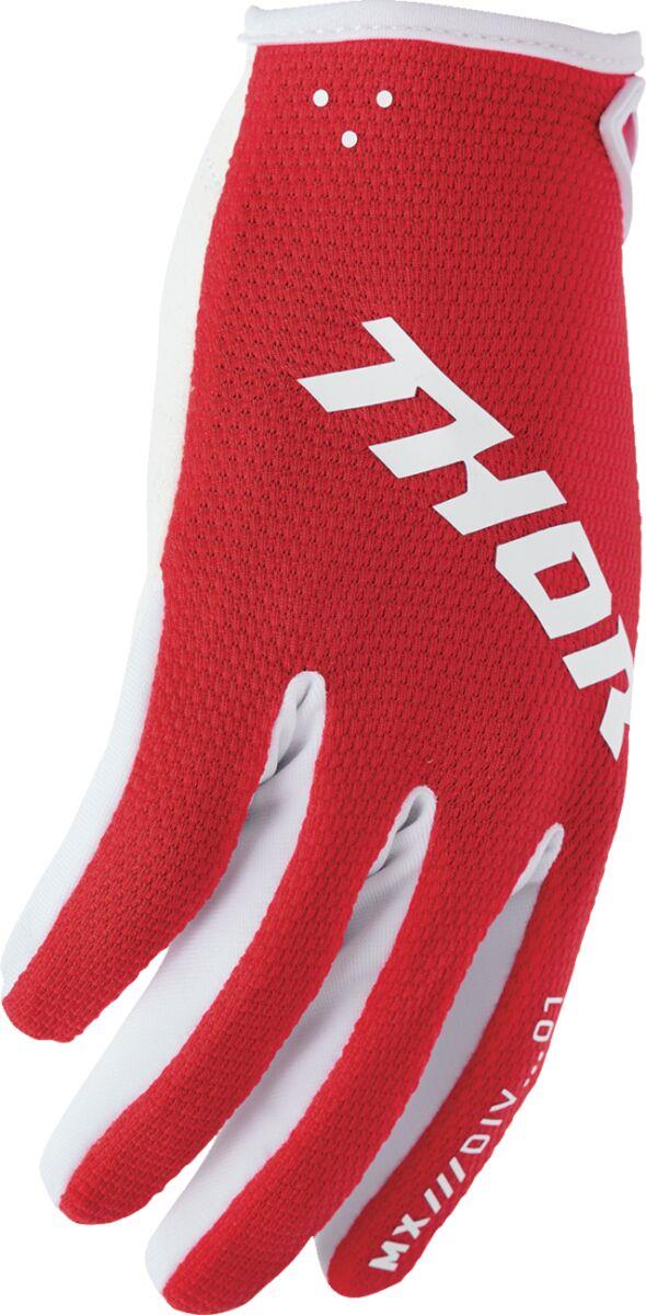 THOR Ridemode Static Gloves Red