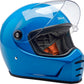 BILTWELL Lane Splitter Blue Motorcycle Helmet