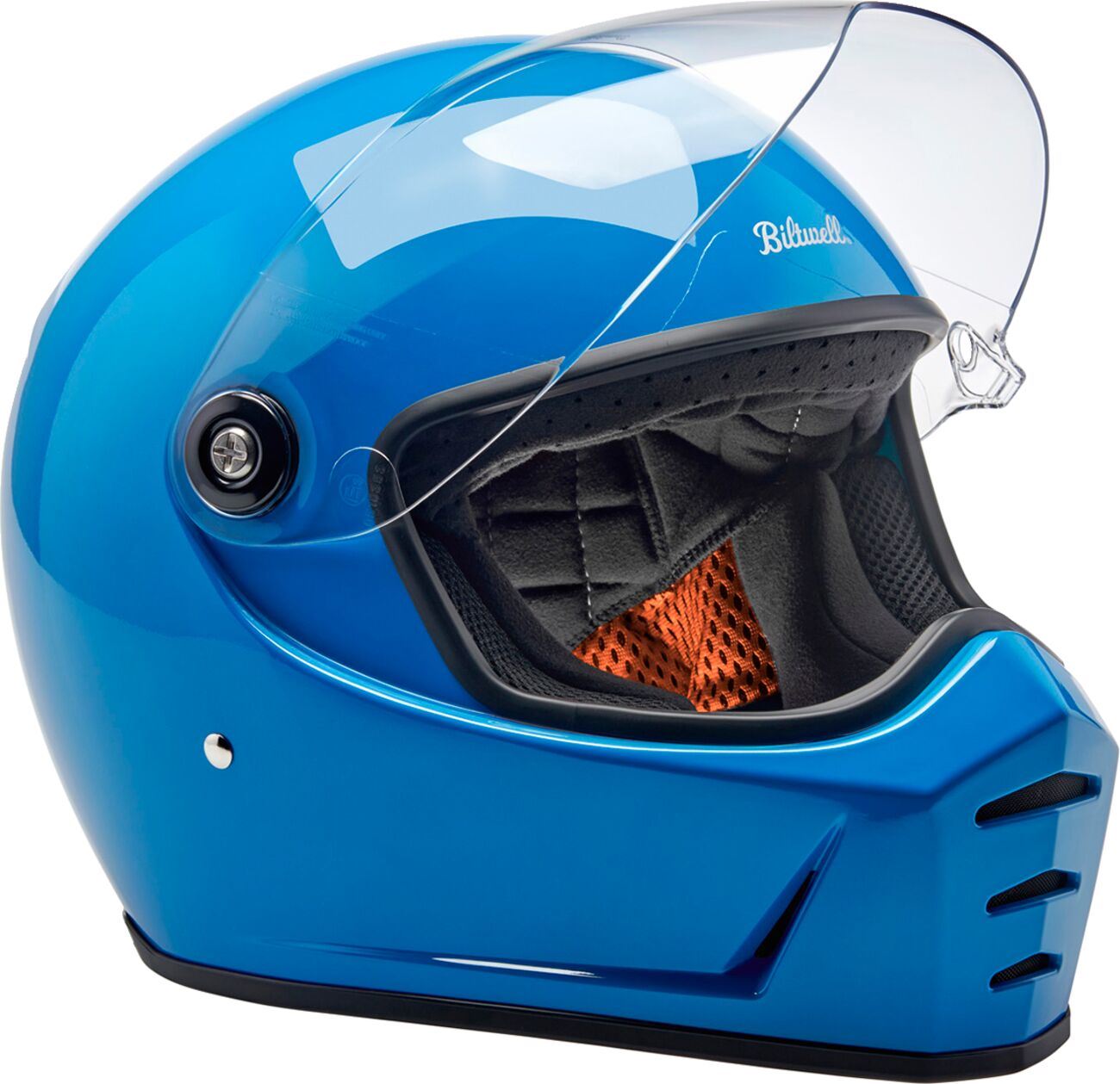 BILTWELL Lane Splitter Blue Motorcycle Helmet