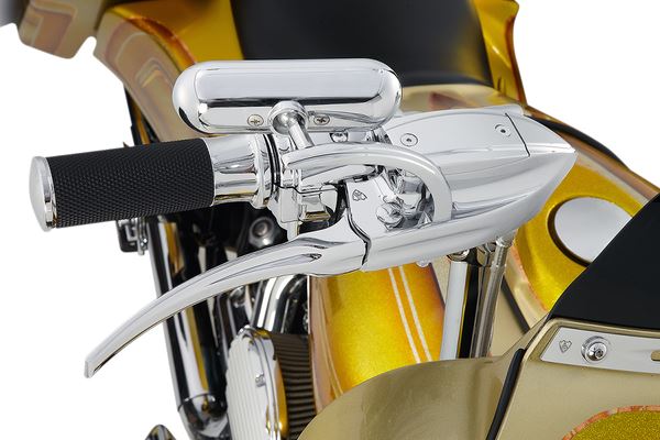 Arlen Ness Smooth Grips Chrome Black For Harley Davidson XL 883 N 76-22 07-320