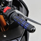 Daytona Grippy Grip GGD-Tapered-SP 22.2mm Open End Black/Blue Grips Pair 25164