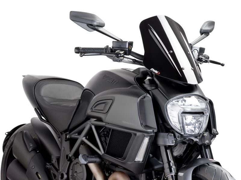 Puig New Generation Adjustable Touring Screen Black 21175F