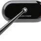 Arlen Ness Forged Oval Mirror Black Aluminum Screw-In Left 13-170