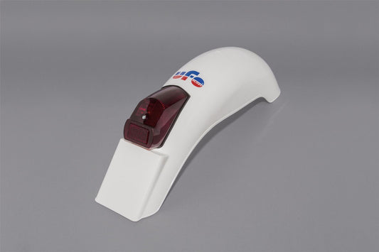 UFO VINTAGE UNI ENDURO REAR FENDER W/ TAILLIGHT (75-79) WHITE ME08025W