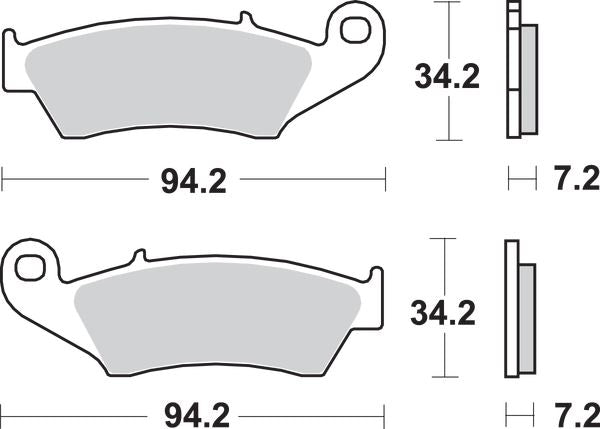 Sbs SI Offroad Sintered Brake Pads For Honda CRF 125 F 1993-2027 Set of 2 694SI
