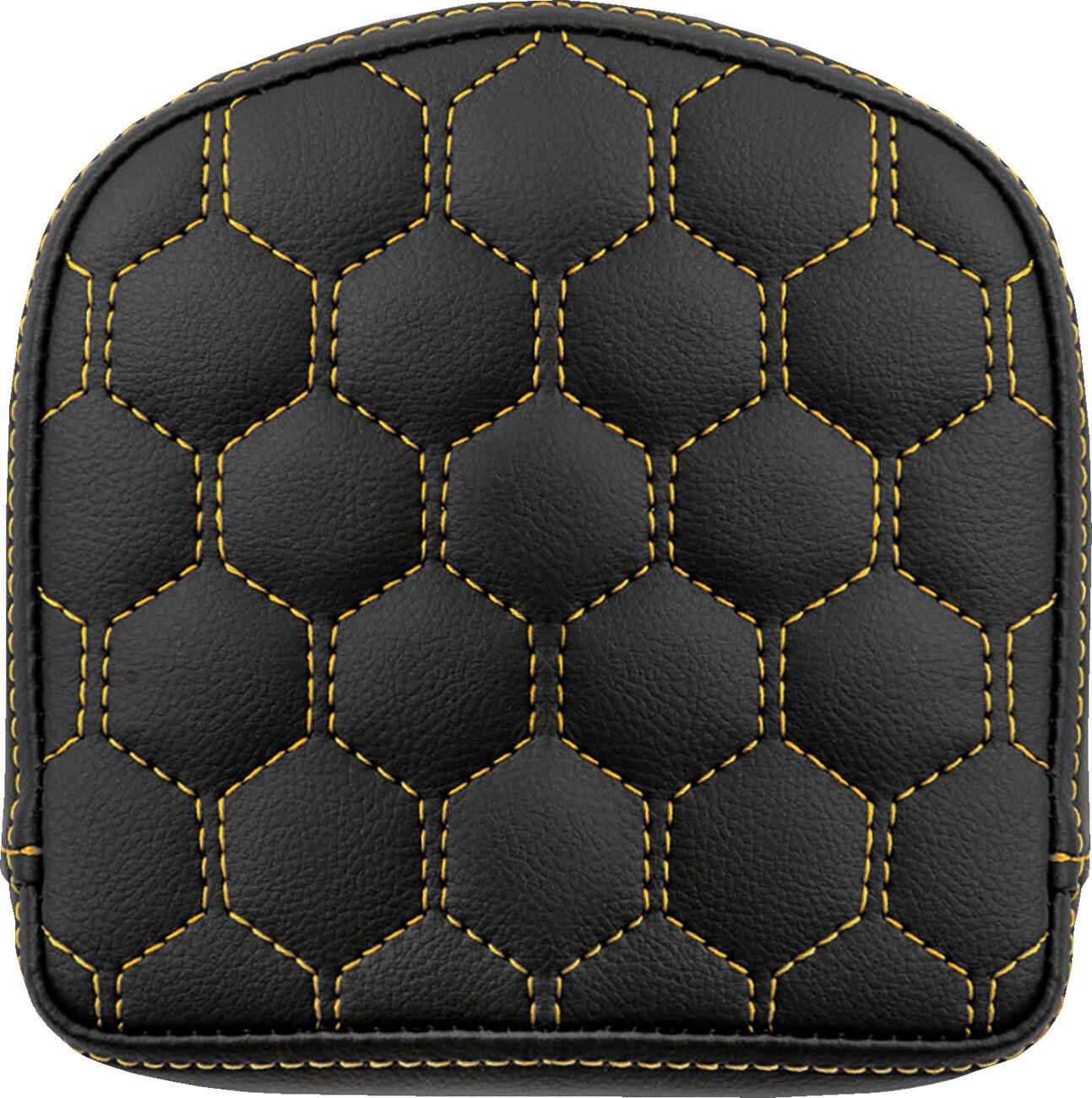 Saddlemen Roadsofa Sissy Bar Pad Yellow Honeycomb Stitching 040849GOL