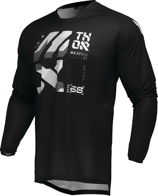 THOR LAUNCHMODE Brave Jersey BLACK/GREY 2024 Model