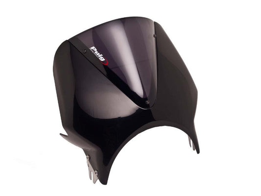 Puig Black Fairing With Vision Screen Dark Smoke 9291B