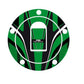 Puig Radikal Fuel Cap Protector Green 4481R