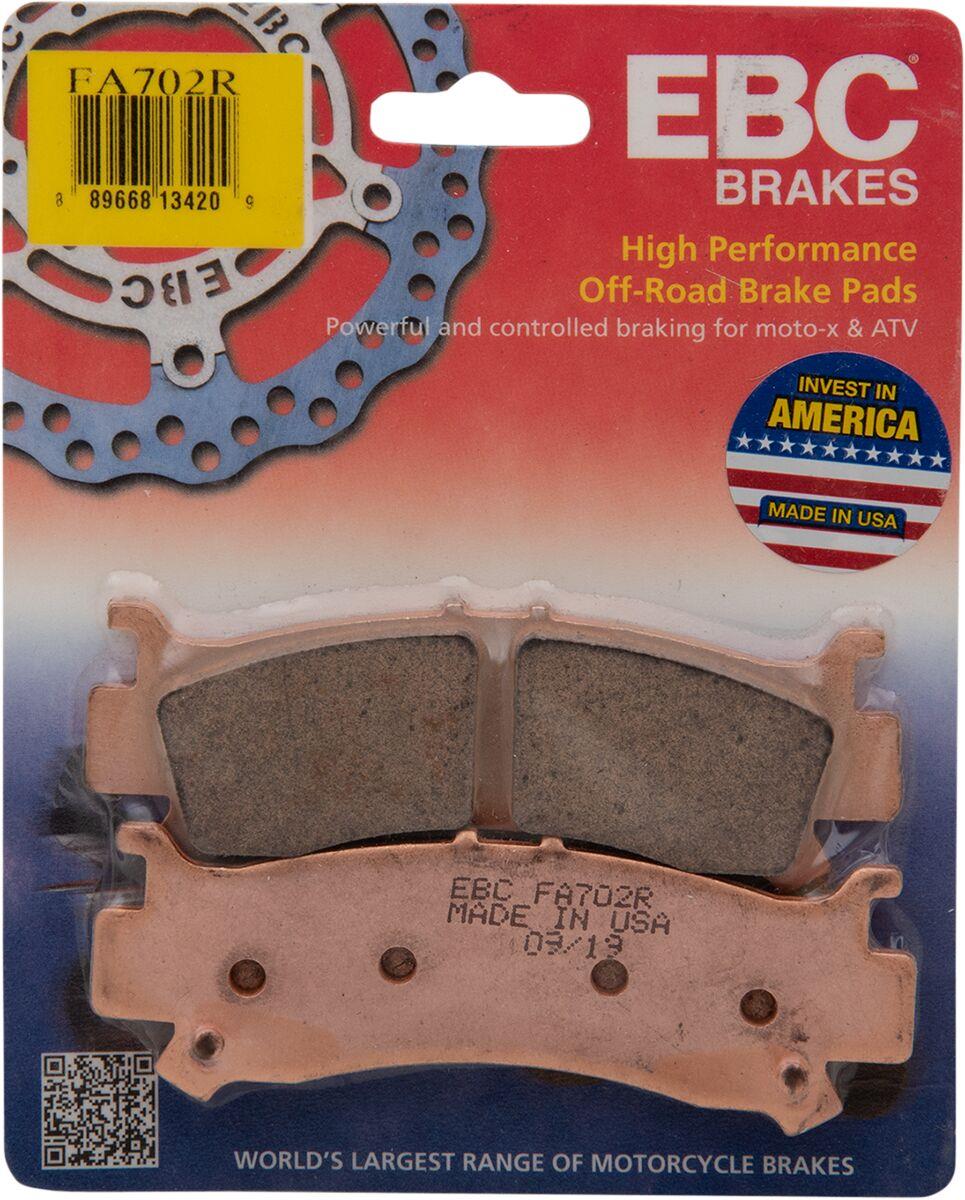 EBC Long-Life Sintered R Brake Pads For Honda SXS 1000 R 2016-2024 FA702R