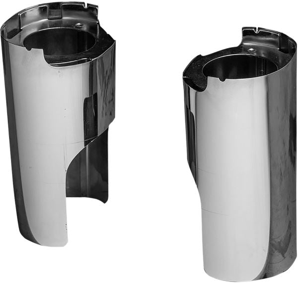 Arlen Ness Fork Boot Covers Pair Steel Chrome For HD FLHRXS 1868 14-24 125-001