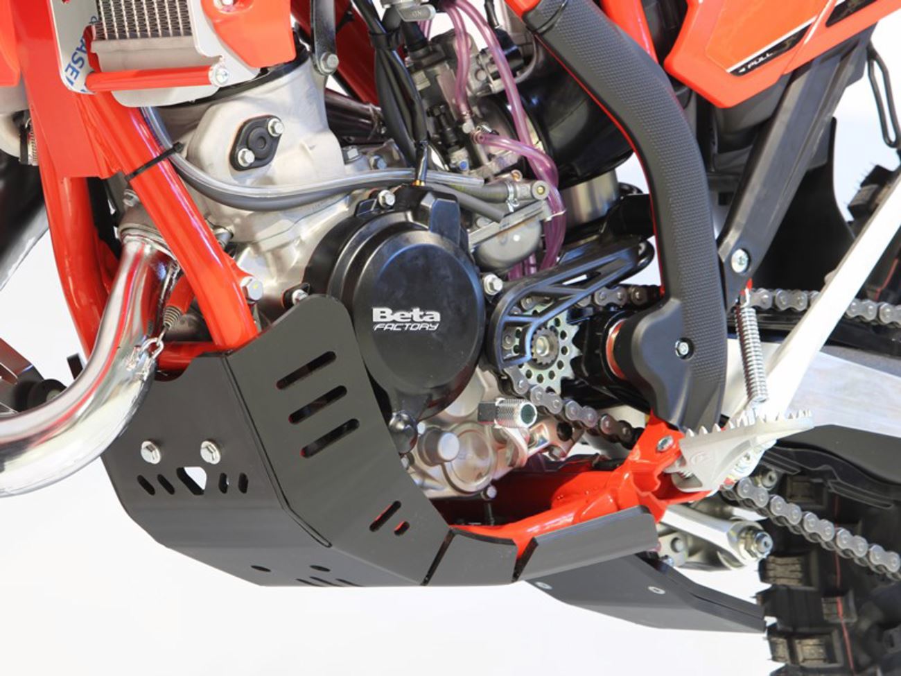 AXP Racing Xtrem Skid Plate For Beta RR 125 2023-2025 Black Full Coverage AX1685