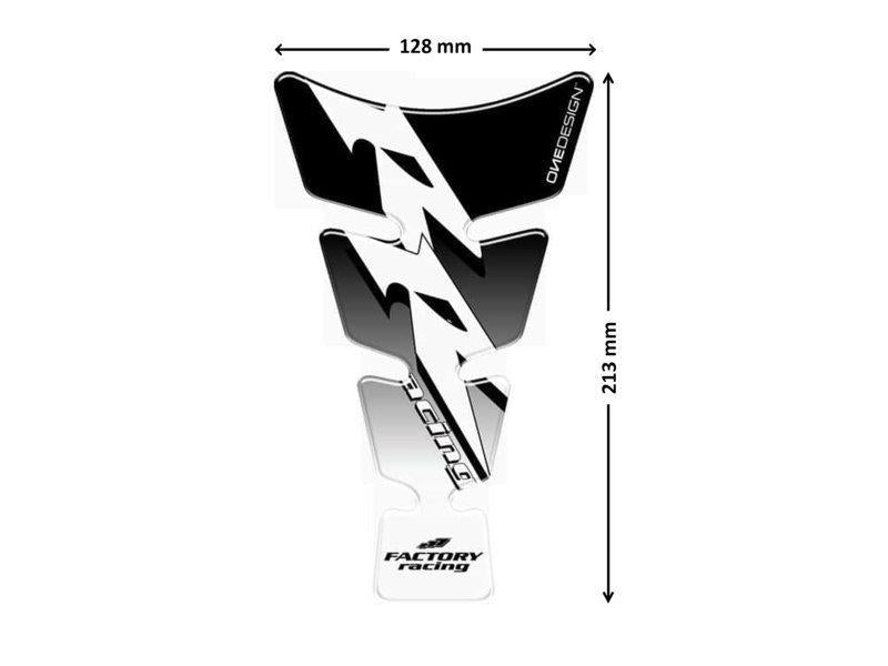Puig Spirit Tank Pad With Model Logo Black 5861C