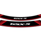 Puig Wheel Rim Stickers Red 9269O