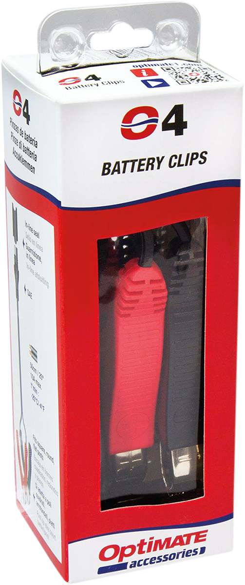 SAE74 OptiMate 12v Croccodile Battery Charger Clamp Lead O4 O04