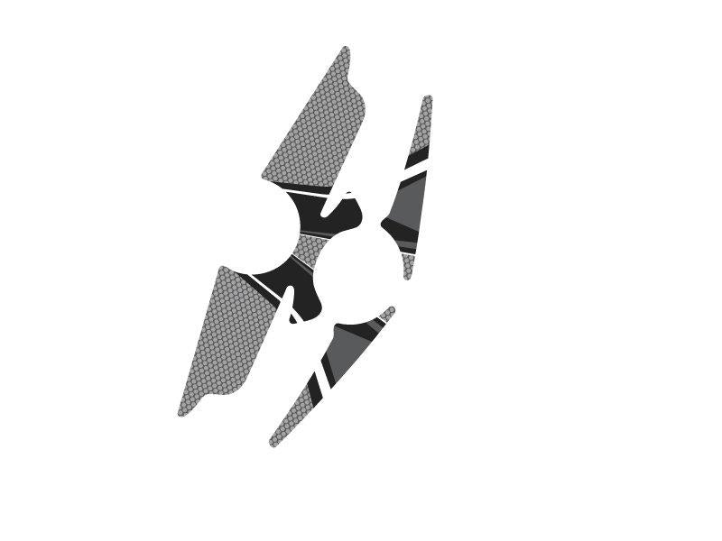 PUIG Radikal Yoke Protector Grey for BMW K1200 R Sport 07-08 6983U