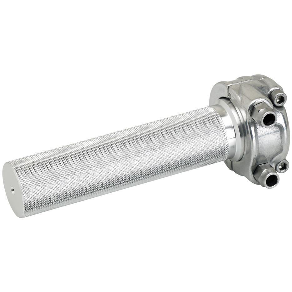 Biltwell Cast Whiskey Throttle 1" Dual - Polished For V-Twin Motorcycle