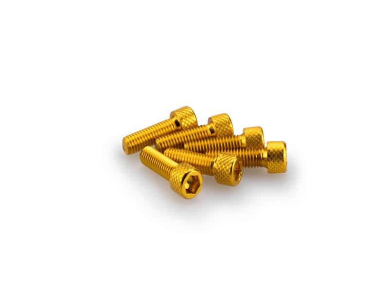 PUIG M6 20mm Allen Screws x 6 Yellow Universal 0364G