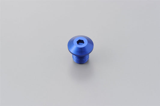Daytona Mirror Plug Bolt Blue Aluminum M10 x P1.25 Left CNC Hole Plug 99797