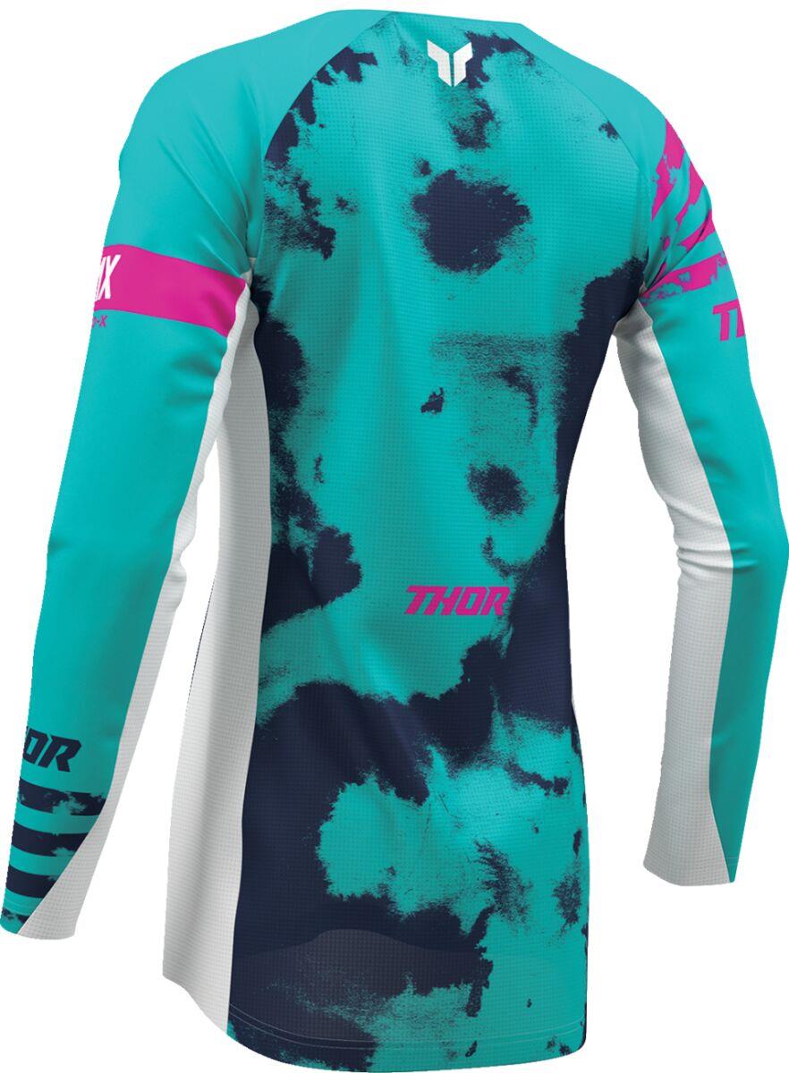 THOR Women's Launchmode Bleach Jersey White/Blue