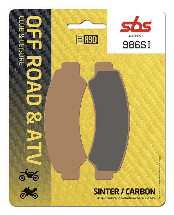 Sbs SI Offroad Sintered Brake Pads For CF Moto CFORCE 520 EFI 2018-2021 986SI