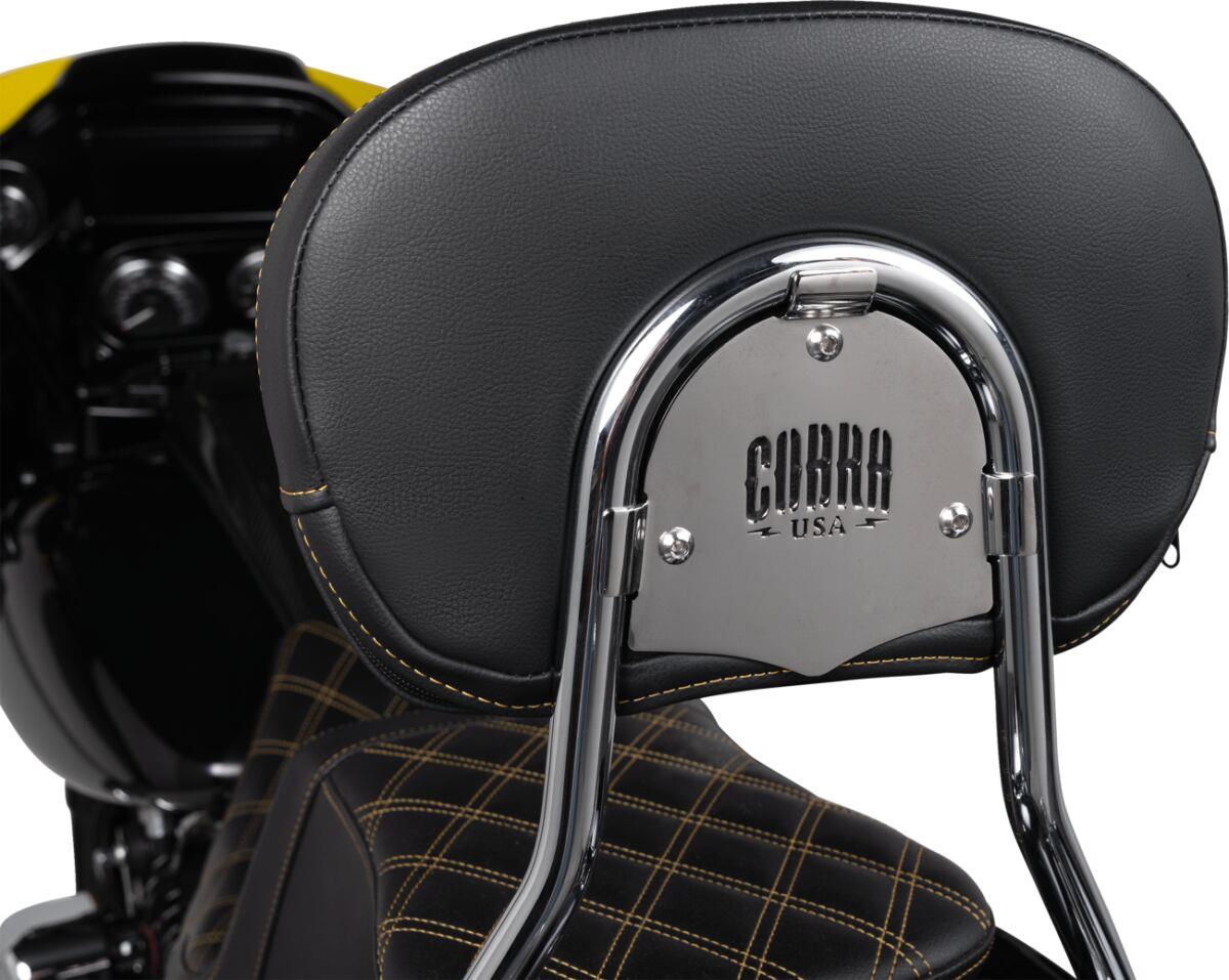 Cobra Detachable Backrest For Harley Davidson FLHX 1923 2009-2026 602-2000