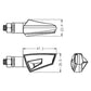 Puig Open LED Indicators Black 4667H