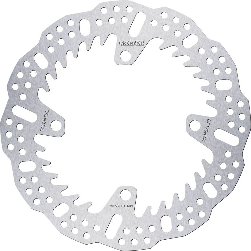 Galfer Brake Rotor Shark Fixed For Kawasaki KX 250 2003-2024 Silver DF179HW4
