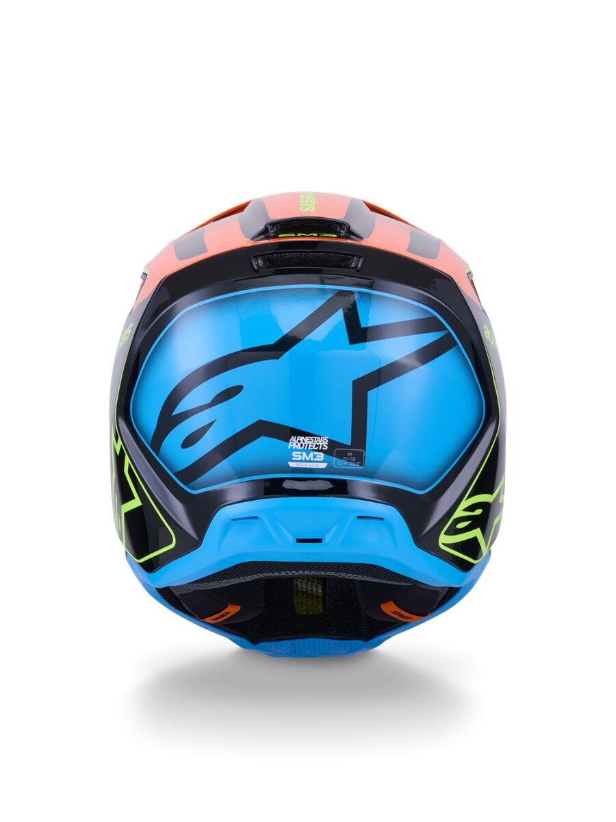 ALPINESTARS SM3 Fray Helmet BLK/OR/YL 2025 Model