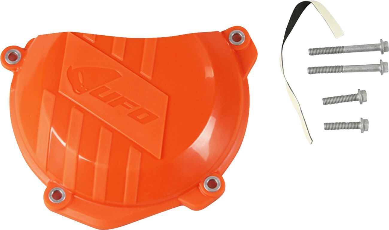 UFO CLUTCH COVER W/MOUNTING KIT KTM ORANGE AC02411