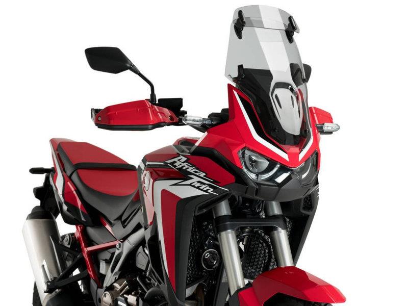 PUIG Touring Screen w/ Extender Light Smoke for Honda Africa Twin CRF1100L 20-23 3819H