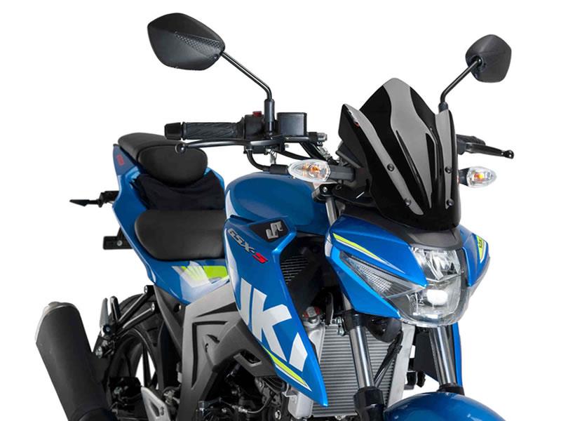 PUIG New Generation Sport Screen Black for Suzuki GSX S 125 17-21 9873N