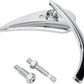 Arlen Ness Micro-Mirror Chrome Silver Screw-In Convex Teardrop Right 13-411