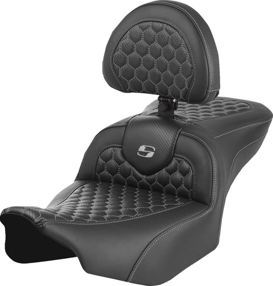 Saddlemen Roadsofa Seat With Headrest For HD FLTRXSE 1977 23-24 823-07-189B2