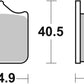 Sbs DC Racing Dual Carbon Brake Pads For Benelli Leoncino 500 2001-2019 762DC
