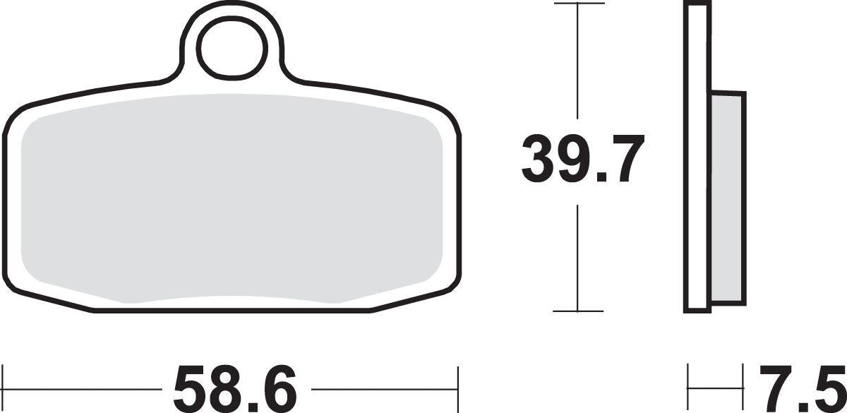 Sbs RSI Offroad Racing Sintered Brake Pads For KTM Freeride E-XC 12-23 885RSI