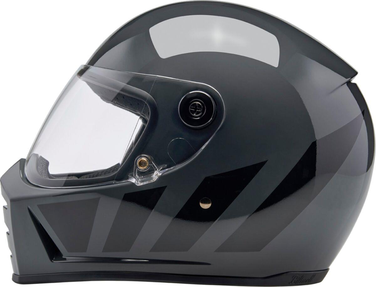 BILTWELL Lane Splitter Gray Motorcycle Helmet