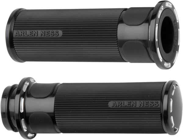 Arlen Ness Slot Track Grips Black Anodized For HD FLHRXS 1868 07-24 07-303