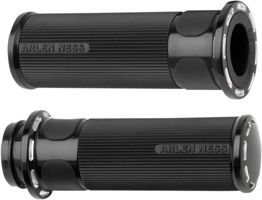 Arlen Ness Slot Track Grips Black Anodized For HD FLHRXS 1868 07-24 07-303