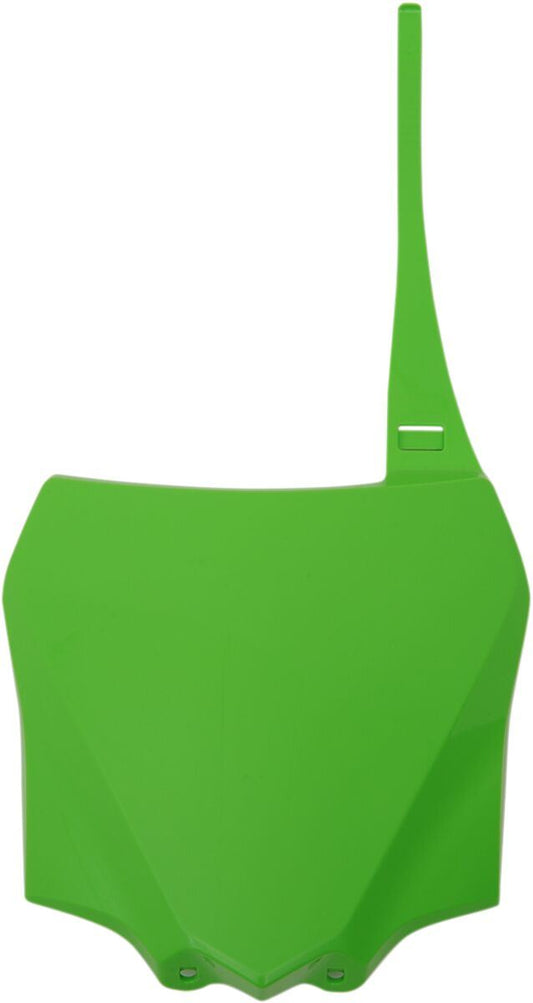 UFO FRONT NUMBER PLATE KAWASAKI KX85 KX-GREEN KA04730-026