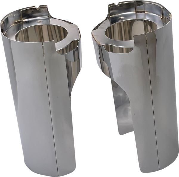 Arlen Ness Fork Boot Covers Pair Steel Chrome For HD FLHRXS 1868 14-24 125-001