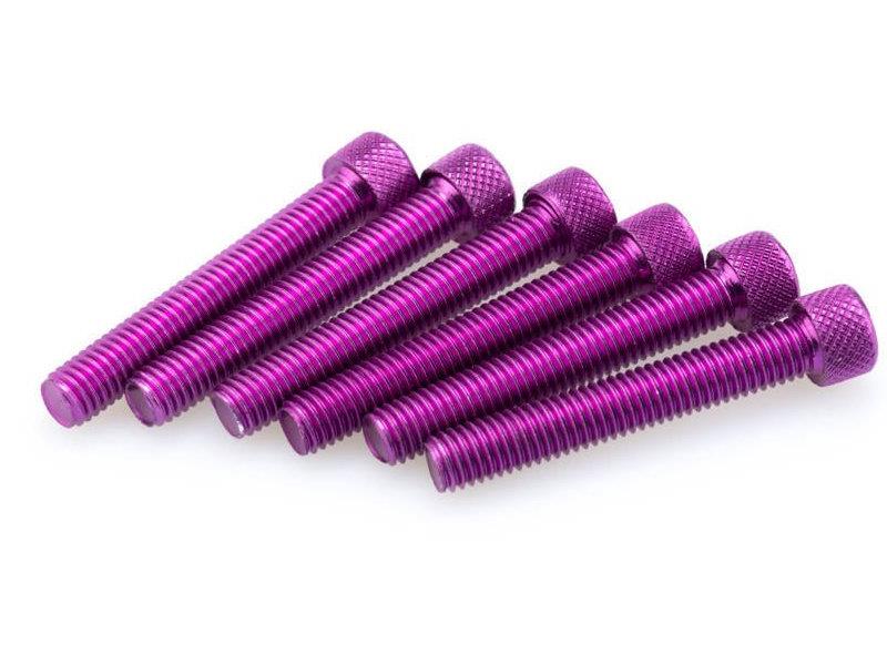 PUIG M8 50mm Allen Screws x 6 Purple Universal 0524L