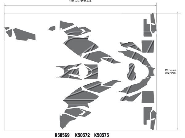 UNIRACING Decal Kit R1250GS 40TH YW K50572