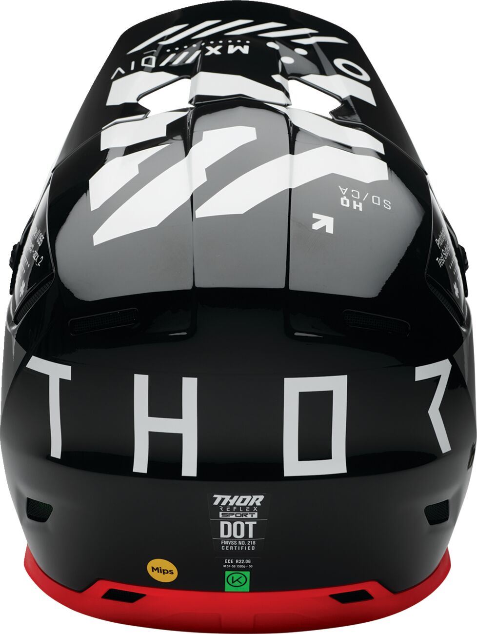 THOR Reflex Sport Strike MIPS® Helmet BLACK/RD 2025 Model