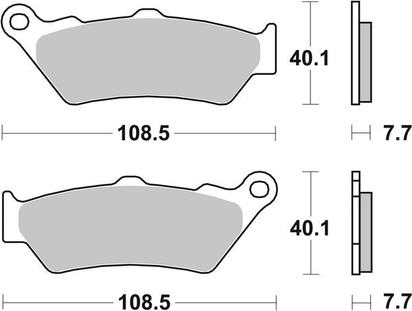Sbs SI Offroad Sintered Brake Pads For KTM RALLY 450 2011-2024 674SI