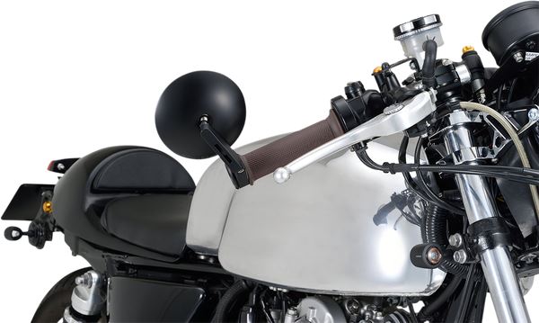 Daytona Bar End Mirror Aluminum Side View ø30mm Clamp Short Design 89813
