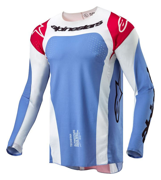 Alpinestars Techstar Ocuri Jersey White Blue Red